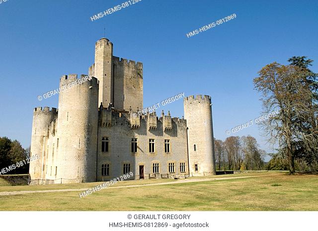 France, Gironde, Mazeres, castle of Roquetaillade XIIe XIVe century