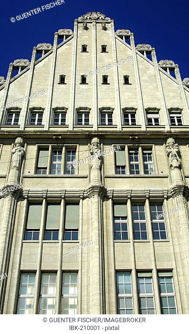 Griederhaus building in Art Nouveau style at Paradeplatz, Zurich, Switzerland