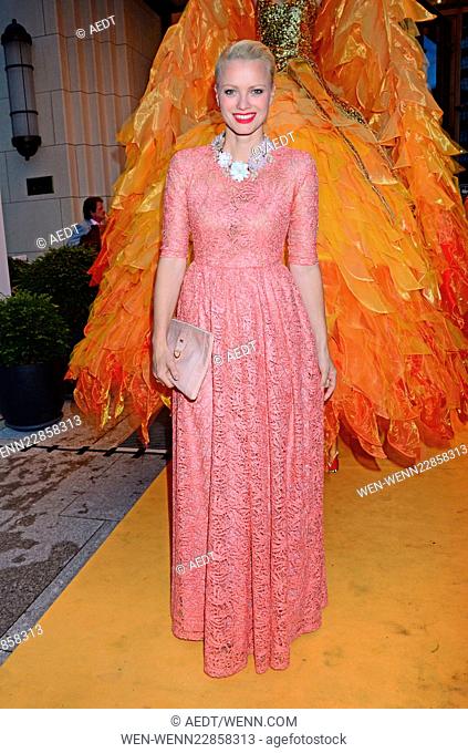 10th annual Dreamball in aid of DKMS Life charity at Ritz-Carlton Hotel Featuring: Franziska Knuppe Where: Berlin, Germany When: 10 Sep 2015 Credit: AEDT/WENN