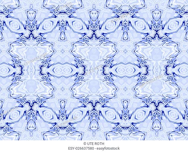 Abstract geometric seamless background. Ornate ornaments, gradient diamond pattern in purple shades with dark blue and white elements