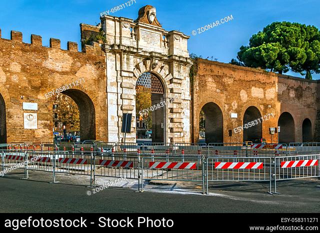 Porta San Giovanni is a gate in the Aurelian Wall of Rome, Italy