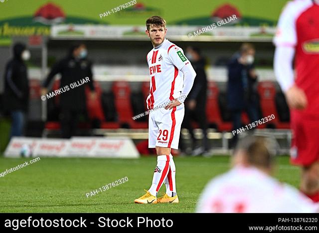 Jan Thielmann (Koeln) disappointed after the 5-0 defeat. GES / Football / 1. Bundesliga: SC Freiburg - FC Cologne, 09.01