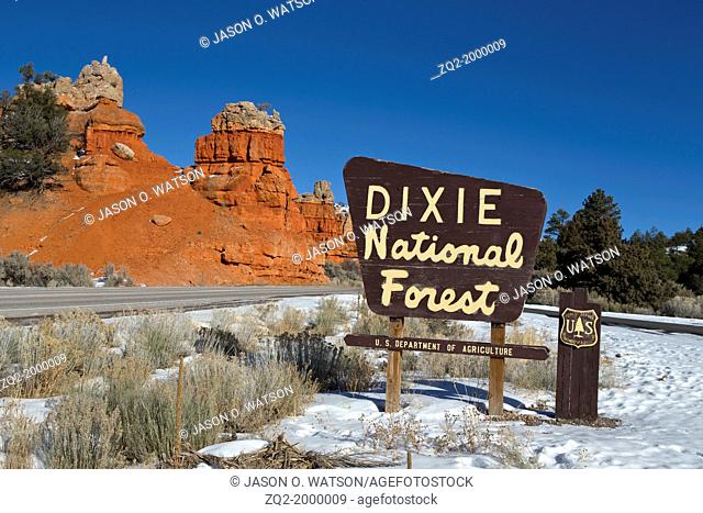 Red Canyon area of Dixie National Forest, Utah Scenic Highway 12, near Bryce Canyon National Park, Utah, United States of America