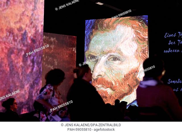 A look into the exhibition 'Van Gogh Alive' in Berlin, Germany, 014 June 2015. The artworks by Vincent van Gogh are displayed using projectors