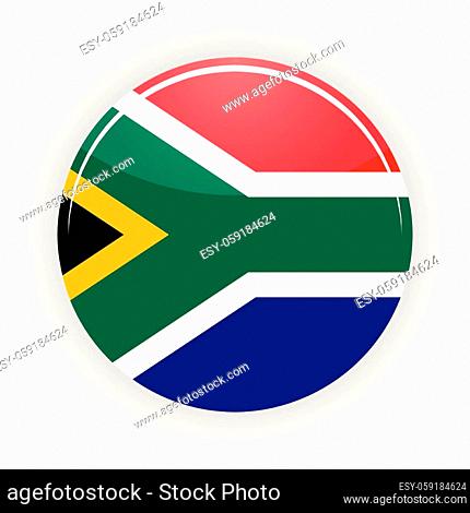 South Africa icon circle isolated on white background. Pretoria icon vector illustration