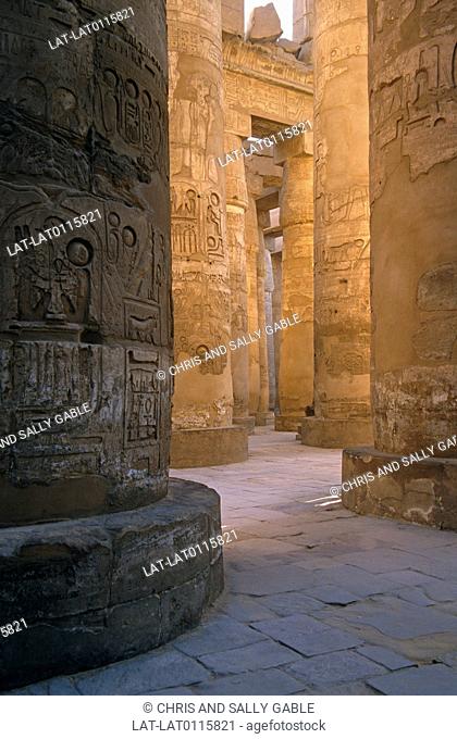 Karnak temple is a huge pharonic temple and open-air museum and the largest ancient religious site in the world. There are hieroglyphics carved on the walls