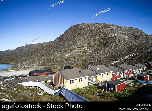 The architecture and geological landscape of Qaqortoq, Greenland