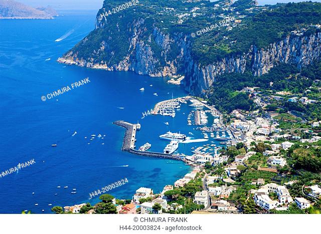 Italy, Gulf of Naples, Capri - Marina Grande Harbour