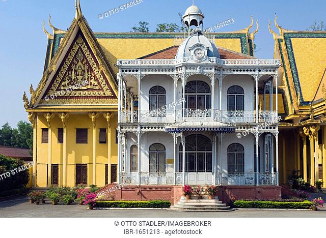 Pavilion of Napoleon III in the Royal Palace, Phnom Penh, Cambodia, Indochina, Southeast Asia, Asia