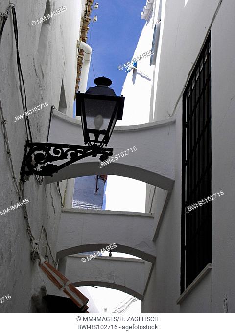 streetlamp in Torrox Pueblo, Costa del Sol, Spain, Andalusia