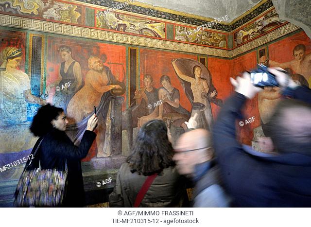20/03/2015 Pompei. Presentazione del restauro della Villa dei Misteri