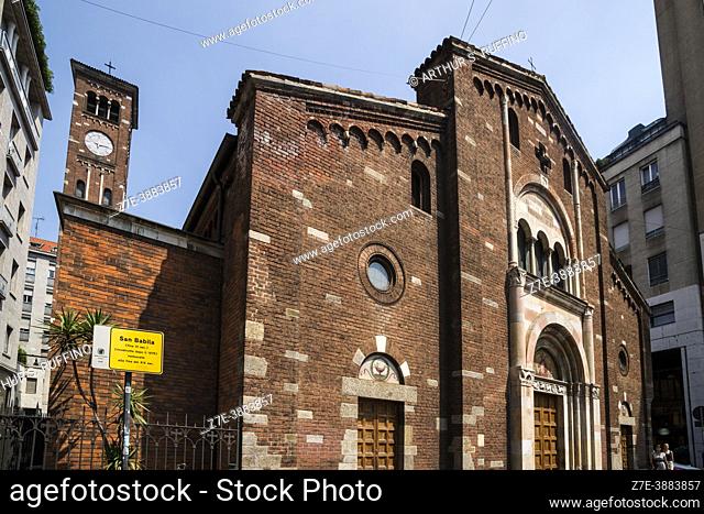 Saint Babylas Church (Chiesa di San Babila). Piazza San Babila, Milan, Lombardy, Italy, Europe