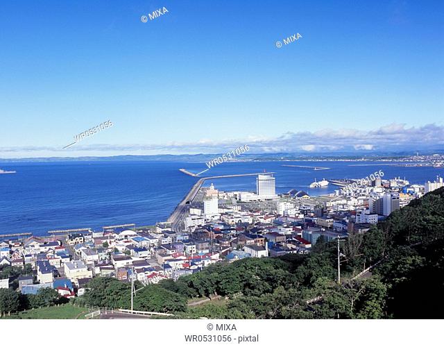 Cityscape of Wakkanai, Wakkanai, Hokkaido, Japan