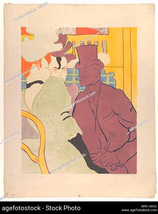 The Englishman at the Moulin Rouge. Artist: Henri de Toulouse-Lautrec (French, Albi 1864-1901 Saint-André-du-Bois); Printer: Edward Ancourt (French