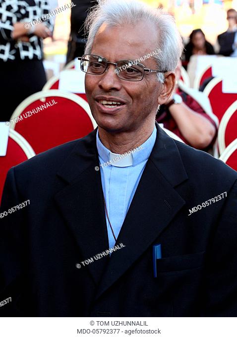 The priest Tom Uzhunnalil attending the 201st anniversary of the Pontifical Gendarmerie. Vatican City, 23rd September 2017