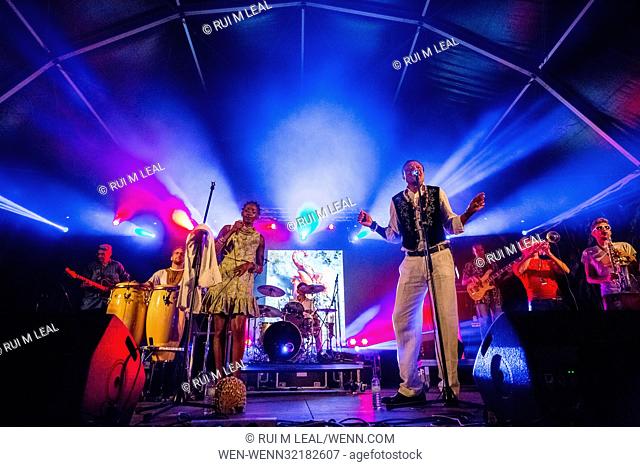 Azores, PORTUGAL: Les Freres Smith performing live at 3rd and last day of Festival Mare de Agosto at Praia Formosa in Santa Maria Azores, Sunday, Aug