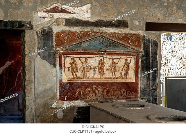 Archaeological excavations of Pompeii, Naples, Campania, Italy