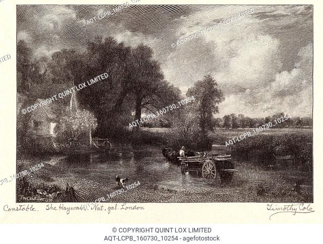 Timothy Cole after John Constable, The Haywain, American, 1852 - 1931, 1899, wood engraving