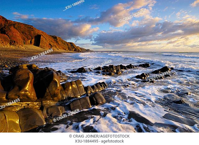 Sandymouth on the North Cornwall coast, Bude, Cornwall, England, United Kingdom