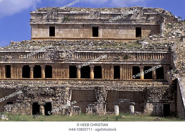 building, construction, cultural site, Estado de Yucatan, historical, Maya culture, Mexico, Central America, America