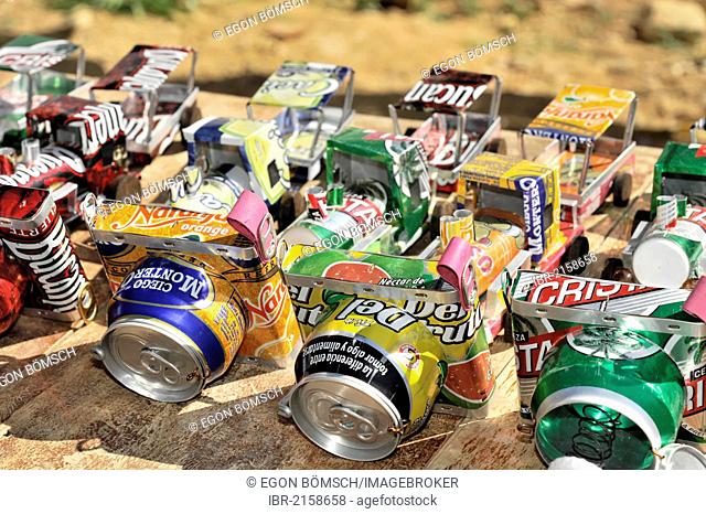 Cameras made of tin cans, non-working, souvenirs, Trinidad, Cuba, Greater Antilles, Caribbean, Central America, America