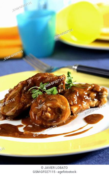 Chicken with chocolate