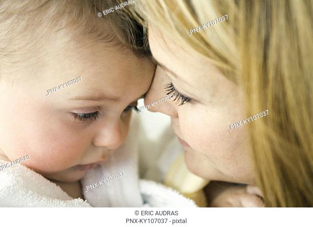 Woman and baby