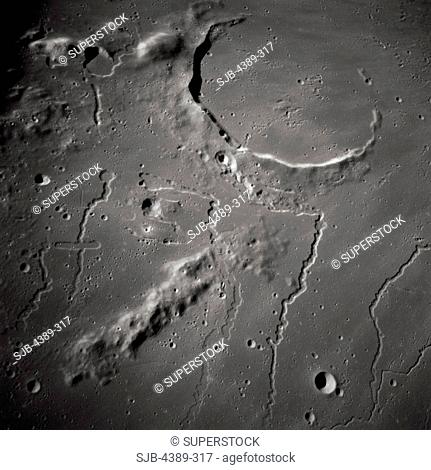 Apollo 15 - Moon Craters and Rilles