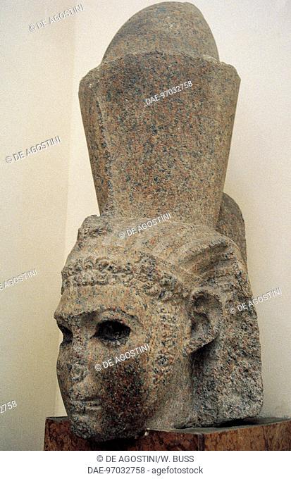 Head of Ptolemy IV (222-204 BC), sculpture. Egyptian civilisation, Ptolemaic Kingdom, Hellenistic Era.  Alexandria, Greek-Roman Museum