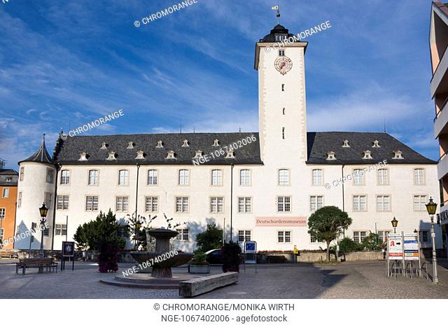 Deutschordensschloss, Castle of the Teutonic Order with the Deutschordensmuseum, Bad Mergentheim, Main-Tauber-Kreis, Baden-Wuerttemberg, Germany, Europe