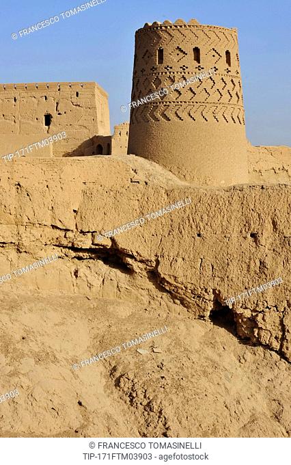 Iran, Yazd, Meybod, Narin Castle, Tower