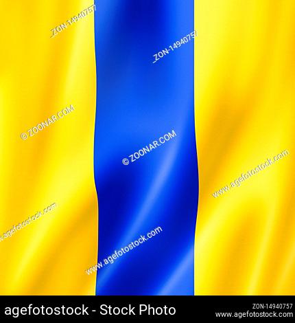 Eight international maritime signal flag. Nautical numbers symbol collection. 3D illustration
