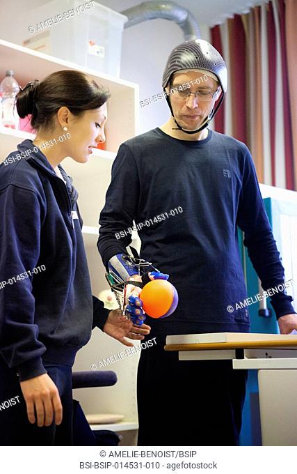 Reportage in a rehabilitation centre in Germany, specialising in neurological rehabilitation after a stroke or head injury