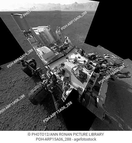 This full-resolution self-portrait shows the deck of NASA's Curiosity rover from the rover's Navigation camera