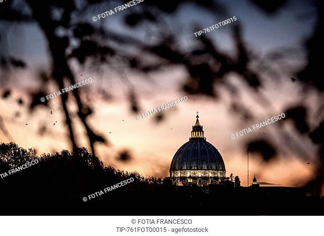 Italy, Lazio, Rome, St. Peter's Basilica dome