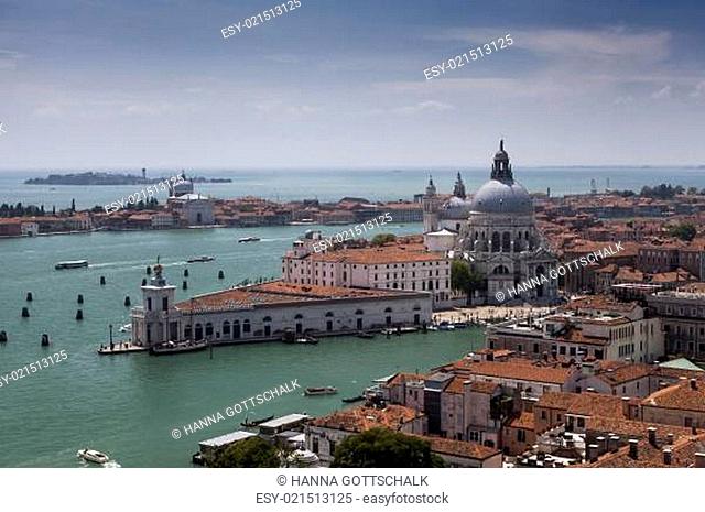 view of venice from the campanile