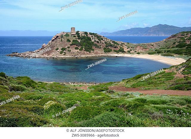 Torre del Porticciolo in Sassari province, Sardinia; Italy