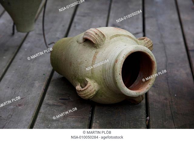 old stoneware pitcher