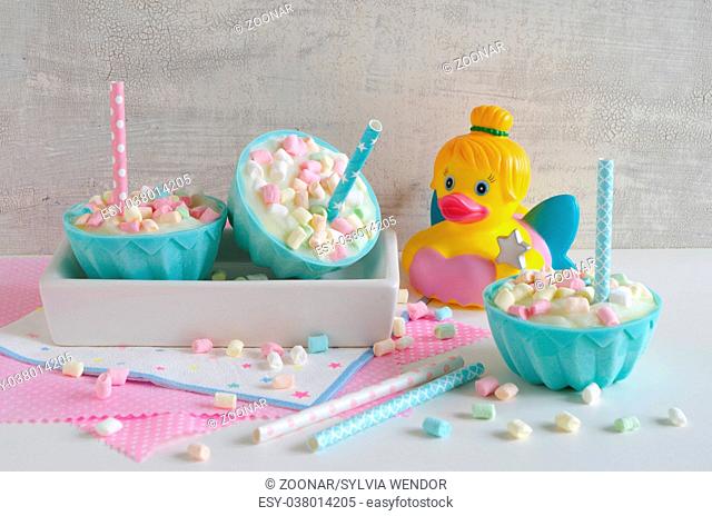 vanilla ice cream with marshmallows for kids