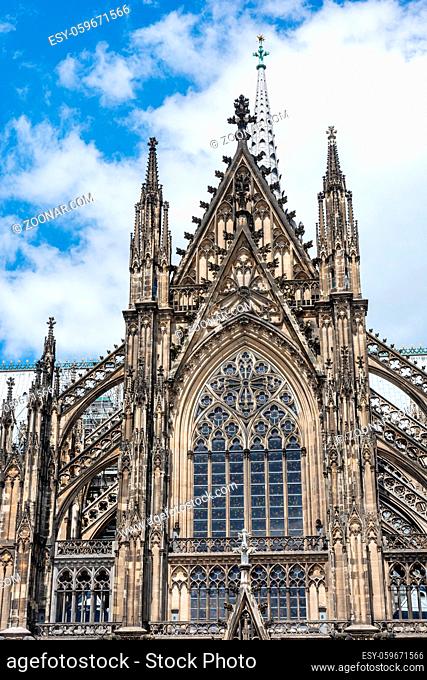 Facade of the famous Cologne Cathedral