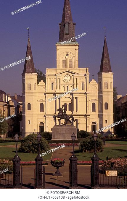 New Orleans, LA, Louisiana, French Quarter, Jackson Square, St. Louis Cathedral