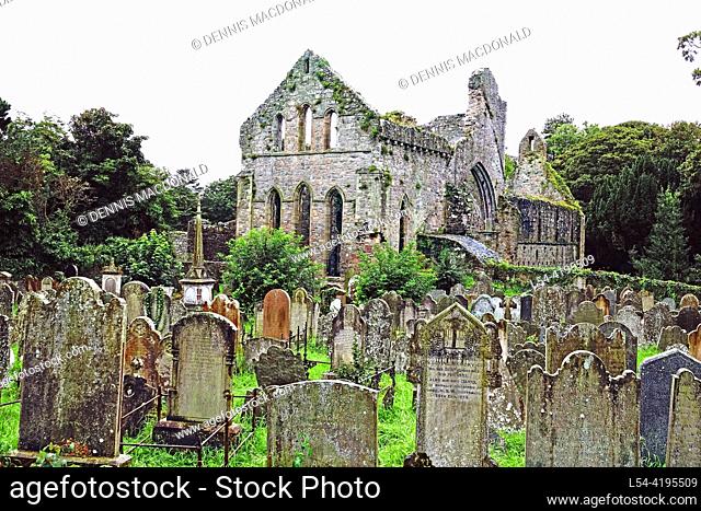 Grey Abbey Ruins Ards Peninsula Northern Ireland British Isles United Kingdom UK