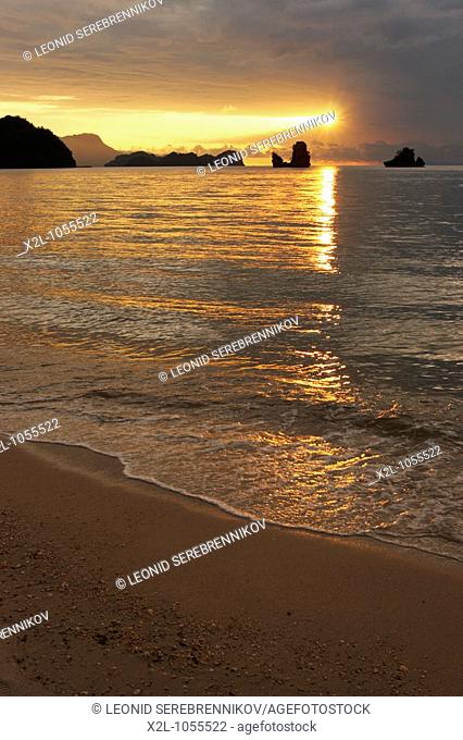 Sunset at Tanjung Rhu beach  Langkawi island, Malaysia