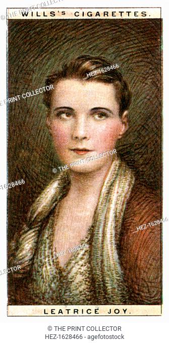 Leatrice Joy (1893-1985), American actress, 1928. Number 10 (of 25) in the second set of WD & HO Wills' Cigarette Cards entitled Cinema Stars (1928)