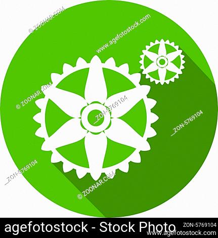 Ecology Flat Icon with shadow. Vector EPS 10
