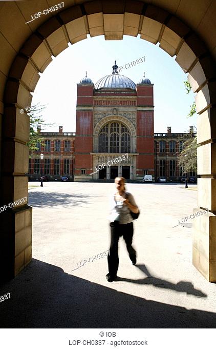 England, West Midlands, Birmingham, The Great Hall at the University of Birmingham, West Midlands, England. Birmingham University was founded in 1900
