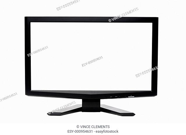 Wide flat screen LCD computer monitor