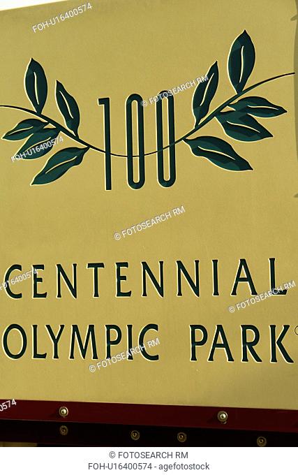 Atlanta, GA, Georgia, Centennial Olympic Park, site of the 1996 games