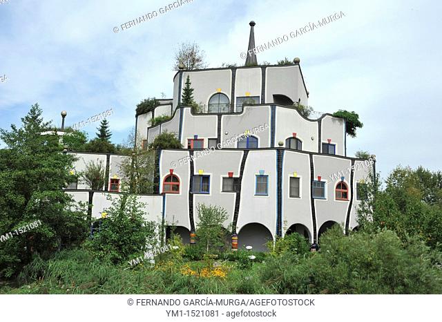 Kunsthaus (Art House), Spa Hotel Rogner Bad Blumau designed by architect Friedensreich Hundertwasser, Bad Blumau, Styria, Austria