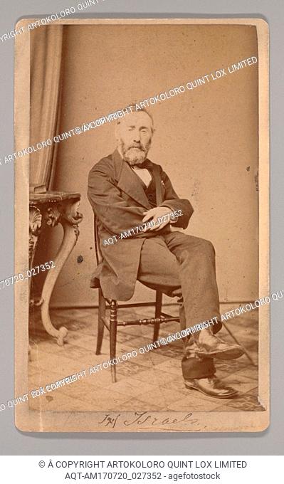 [Jozef Israels], 1860s, Albumen silver print, Approx. 10.2 x 6.3 cm (4 x 2 1/2 in.), Photographs, Willem Frederik Vinkenbos (Dutch